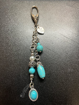 Blue Stone scissor Charm