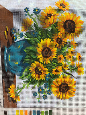 Sunflower Needlepoint Canvas