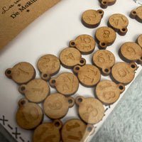 Countdown to Christmas Wooden Buttons
