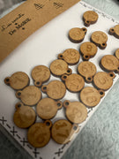 Countdown to Christmas Wooden Buttons
