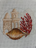 Sand Castle Needlepoint Canvas for coasters