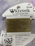 017HL White Gold High Lustre #4 Braid