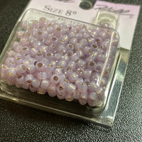 18824 Mill Hill Glass Pony Beads Size 8 - Opal Lilac