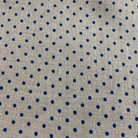 32 Count Petit Pointe Blue Dots on Natural Linen