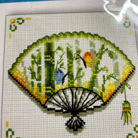 Bamboo Fan No-Count Cross Stitch Kit