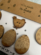 Easter Wooden Buttons