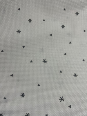 20 Count White with Printed Sparkles Aida