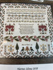 Harriet Silvey 1838 Holly Leaf Border Sampler