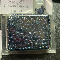 18002 Mill Hill Size 8 Glass Beads - Midnight