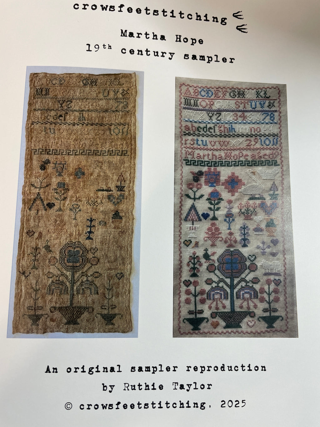 Martha Hope 19th Century Sampler