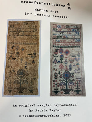 Martha Hope 19th Century Sampler