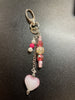 Pink Heart Scissor Charm
