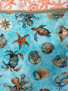 Under the Sea (Teal Color) Project Bag