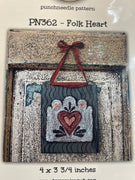 Folk Heart Punch Needle