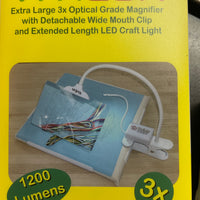 Clip On magnifier with light