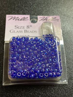 18812 Mill Hill Glass Pony Beads Size 8 - Opal Periwinkle