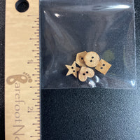 Various Shapes Wooden Buttons