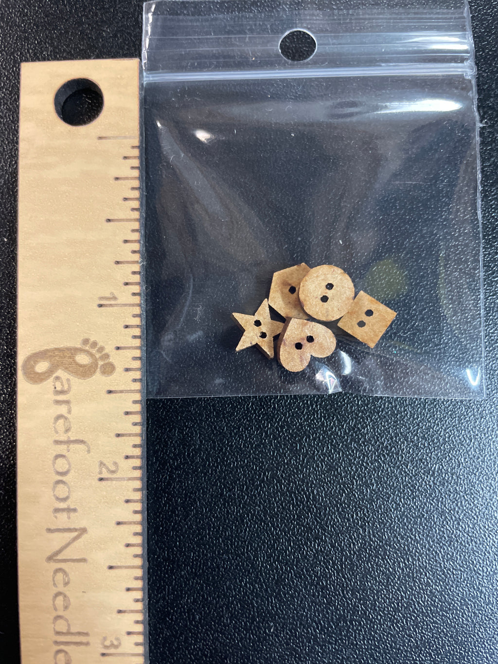 Various Shapes Wooden Buttons