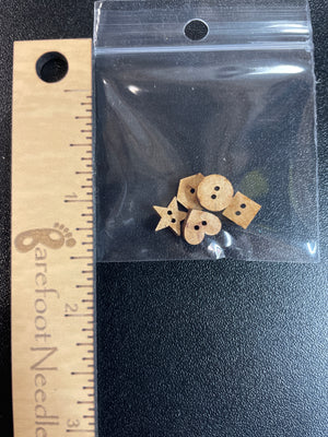 Various Shapes Wooden Buttons