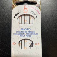 Size 10 Pony Beading  Needles with threader