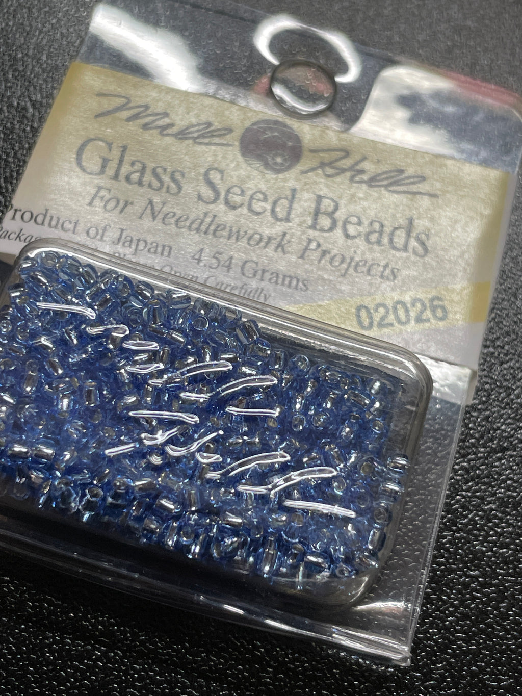 2026 Mill Hill Glass Bead - Crystal Blue