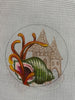 Sand Castle Needlepoint Canvas for coasters