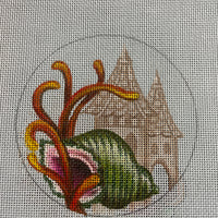 Sand Castle Needlepoint Canvas for coasters