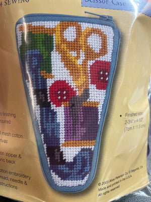 Stitch And Zip Needlepoint Scissor Case Kit