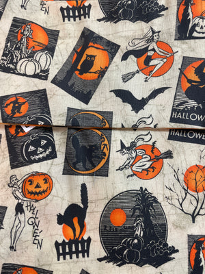 Vintage Halloween Project Bag