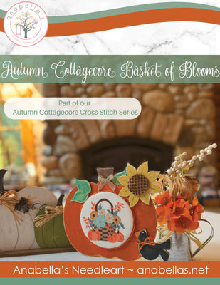 Autumn Cottagecore Basket of Blooms