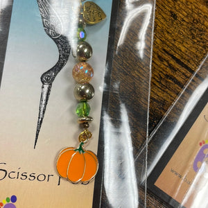 Pumpkin Scissor Charm