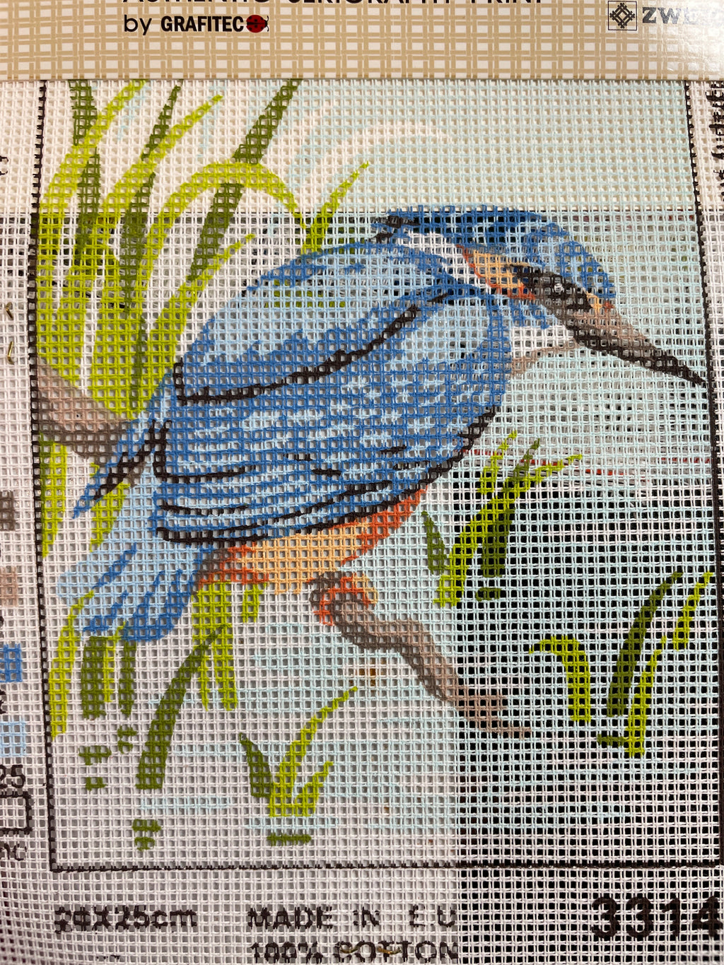 Blue Jay Needlepoint Canvas