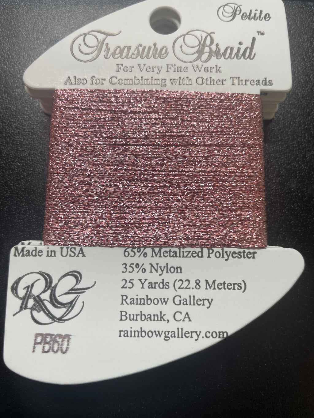 PB60 - Dark Powder Pink Petite Treasure Braid