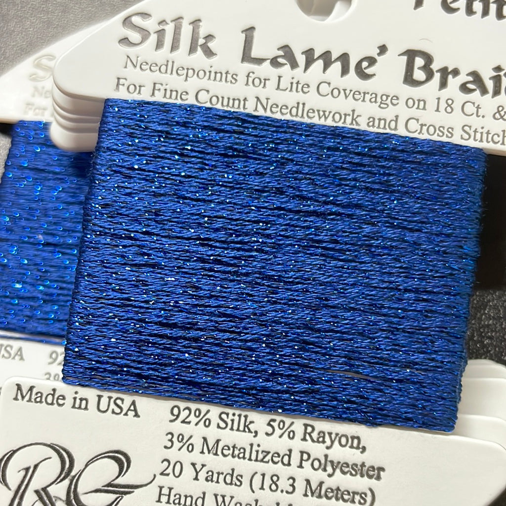 SP15 Dark Blue Silk Lame Petite