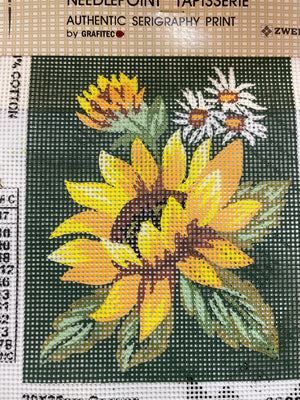 Sunflower and Daisy Needlepoint Canvas