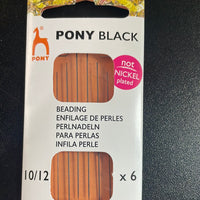 Size 10 & 12 Pony Beading  Needles Combo Pack