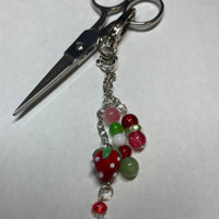 Strawberry Scissor Charm