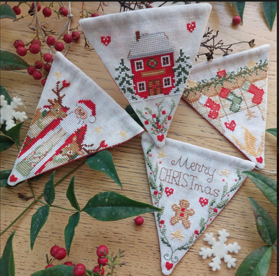 Merry Christmas flags