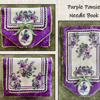 Purple Pansie Needle Book