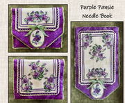 Purple Pansie Needle Book