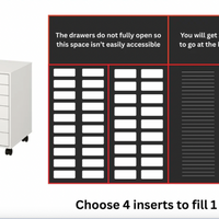 Pip And Chip foam inserts for IKEA Alex 6 drawer unit