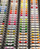 Pip And Chip DMC CLEAR or White 3mm acrylic bobbins with printed number and color swatch full set