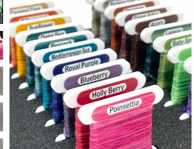 Pip And Chip Bobbins for Gentle Arts Sampler Threads