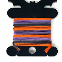 Pip And Chip Bat 3mm black acrylic bobbins - set of x12