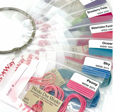 Color vinyl labels for Weeks Dye Works (x358) suitable for Floss A Way bags