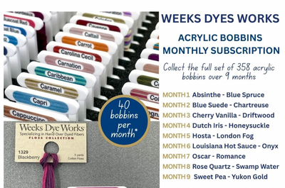 Weeks Dye Works Acrylic Bobbin Club (9 months)