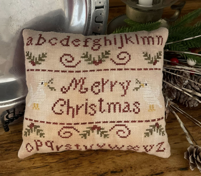 Merry Christmas Sampler Pillow