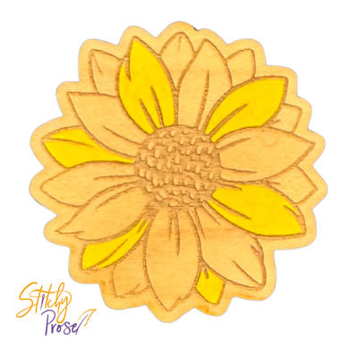 Wooden Hand Painted Sunflower