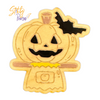 Wooden Hand Painted Pumpkin Scarecrow