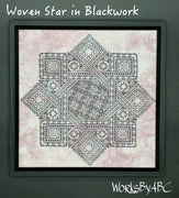 Woven Star in Blackwork